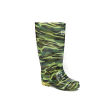 Regen Stiefel (Camouflage Obermaterial / Transparente Gummisohle).